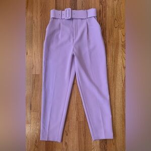 VGC Elegant Zara Mauve High-Waisted Pants/Trousers. Size Small.🌸